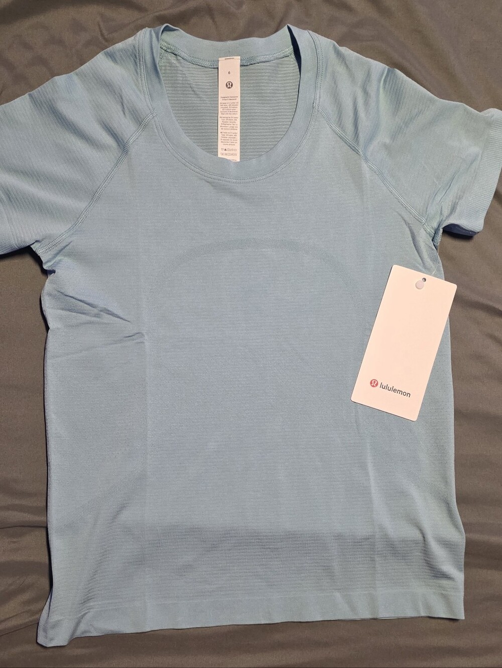 Lululemon Swiftly Tech Short Sleeve 2.0 *Race Size 6 Seafoam New